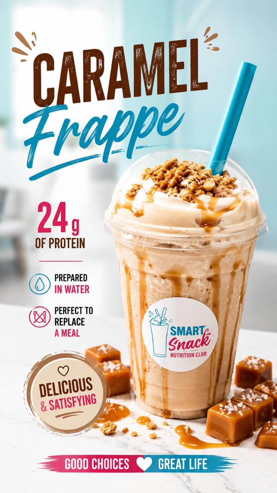 Caramel Frappé High-Protein Coffee